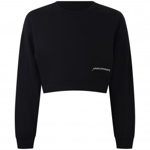 Felpa nera   per donna