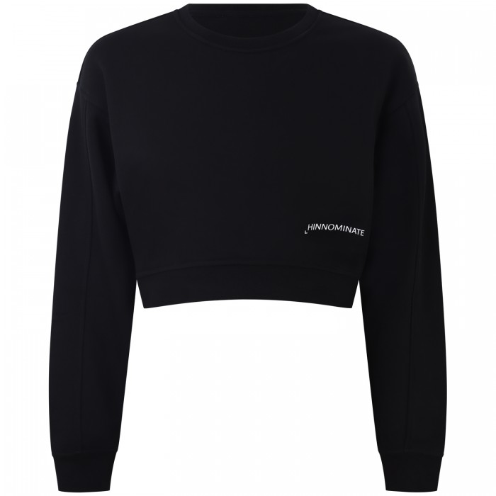 Felpa nera   per donna