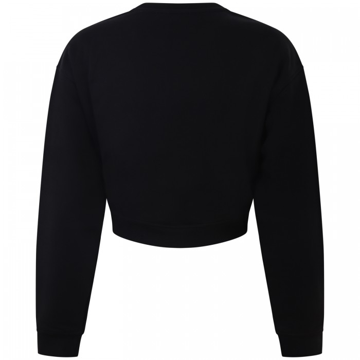 Felpa nera   per donna