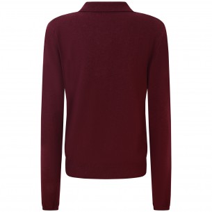 Maglione bordeaux per donna 2