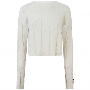 Maglione corto bianco...