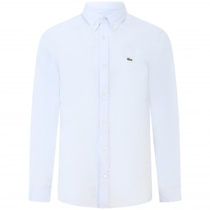 Camicia celeste con mini...