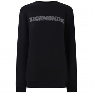 Felpa nera per donna