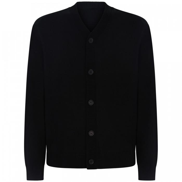 Cardigan nero per uomo