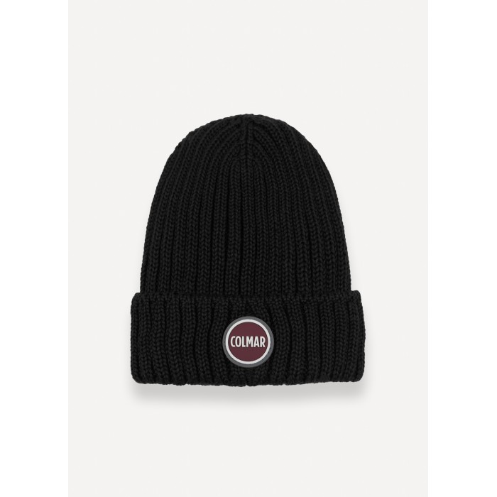 Cappello nero con mini logo per uomo