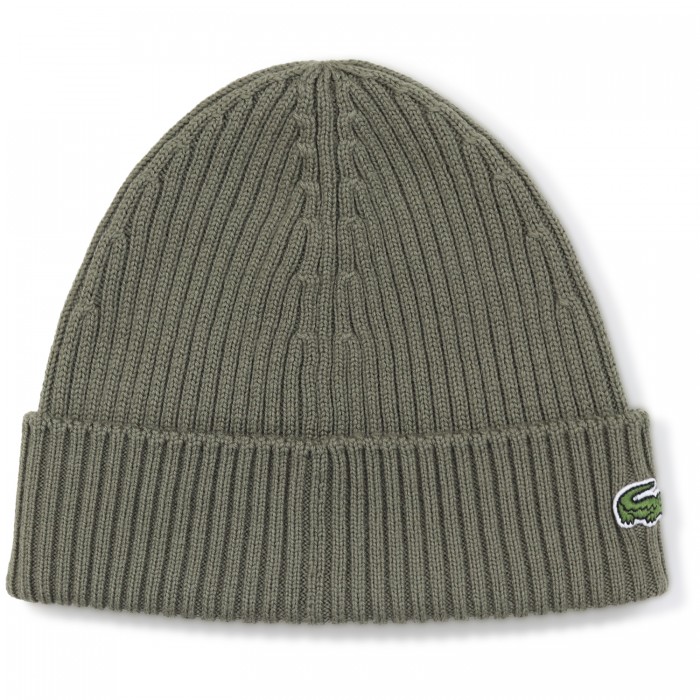 Cappello verde con mini logo per uomo