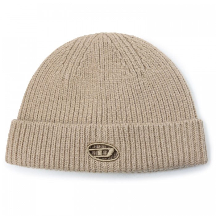 Cappello beige con mini logo per uomo