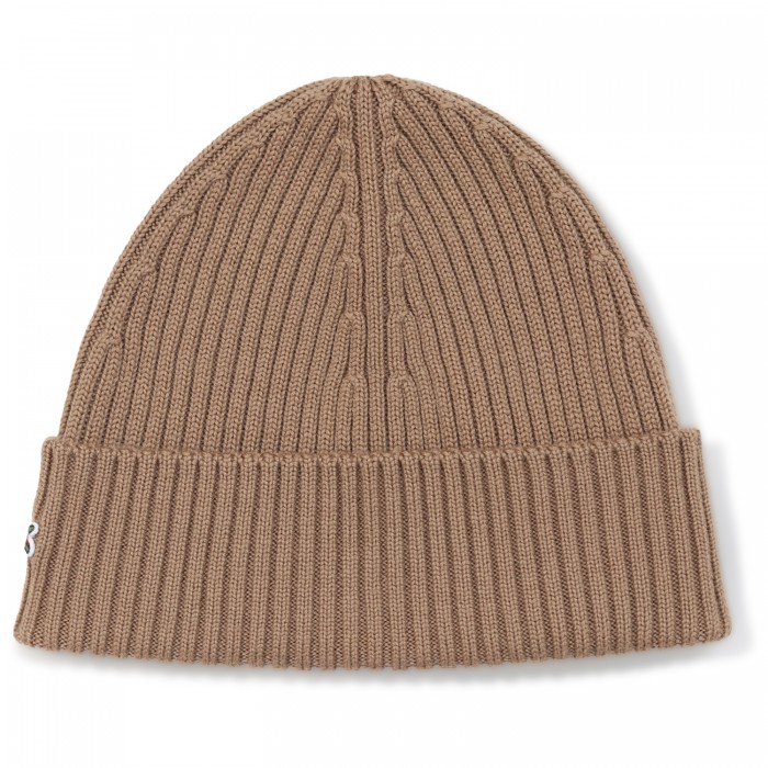 Cappello beige con mini logo per uomo