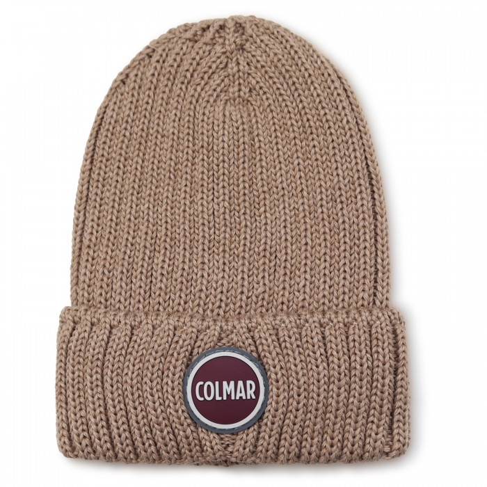 Cappello marrone con mini logo per uomo