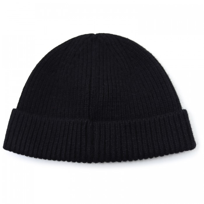 Cappello nero con mini logo per uomo