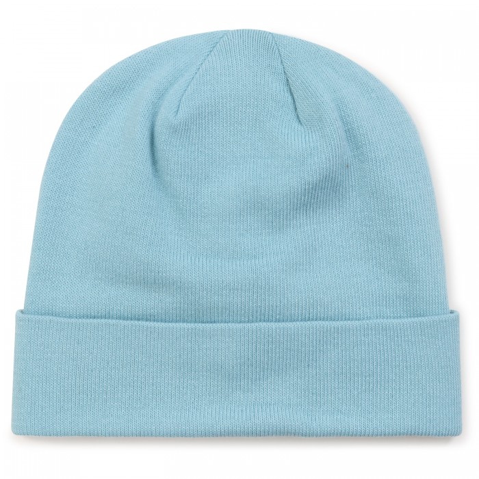 Cappello celeste con logo per uomo