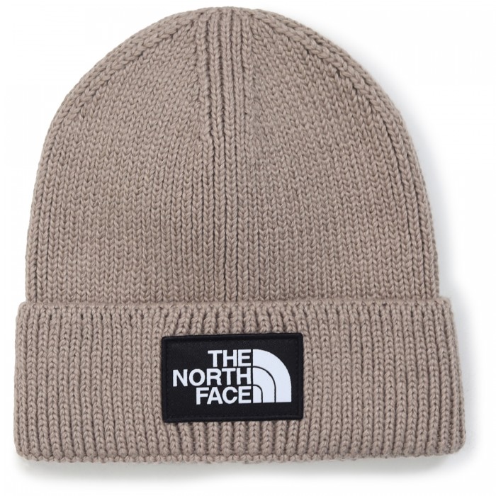 Cappello beige con logo per uomo