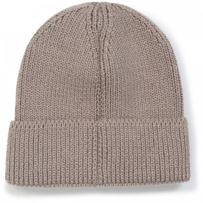 Cappello beige con logo per uomo