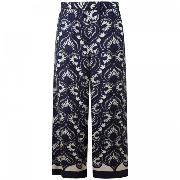 Pantalone blu a fantasia  per donna...