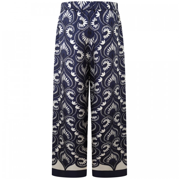 Pantalone blu a fantasia  per donna...