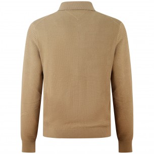 Cardigan beige per uomo 2