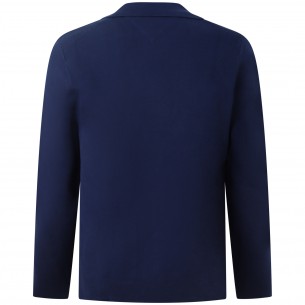 Cardigan blu per uomo 2
