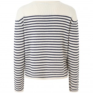 Maglia a righe bianca/blu... 2