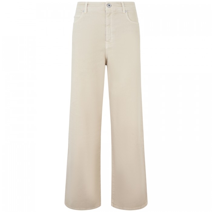 Jeans beige per donna