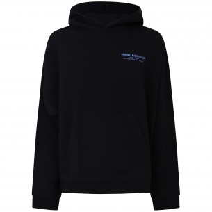 Felpa nera  con logo blu...