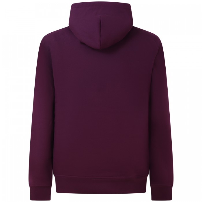 Felpa bordeaux con logo  per uomo