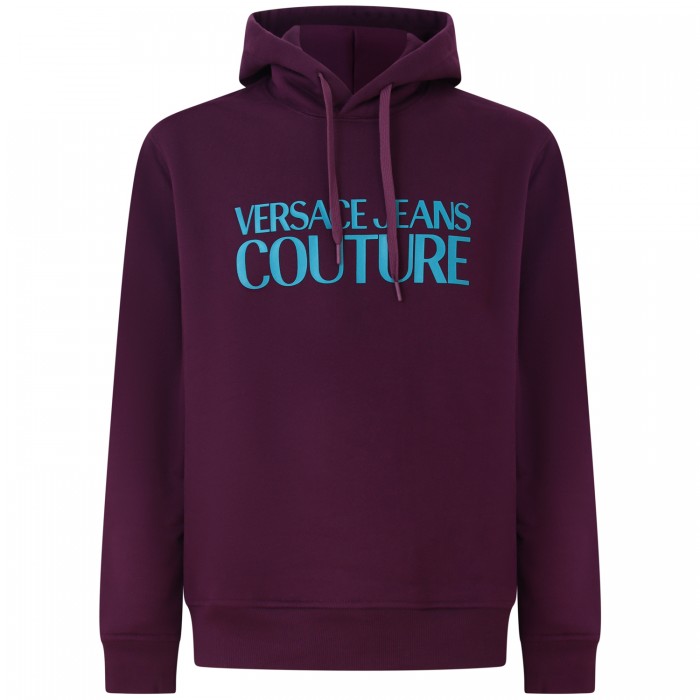 Felpa bordeaux con logo  per uomo