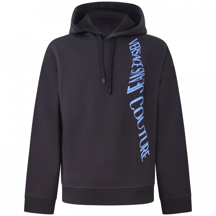 Felpa  con scritta blu  per uomo