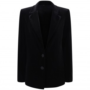 Giacca nera in velluto per... 2