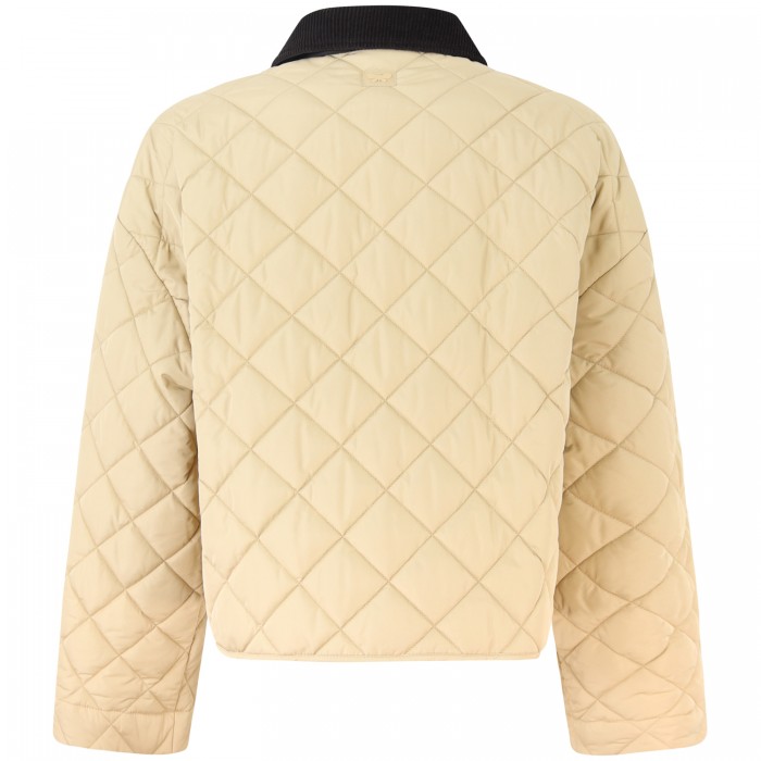 Giubbotto beige reversibile per donna