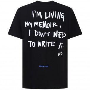 T-shirt nera con stampa per... 2