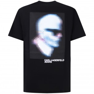 T-shirt nera con stampa per... 2