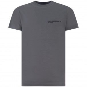T-shirt grigia con mini...