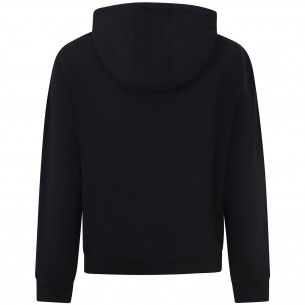 Felpa nera con patch in... 2