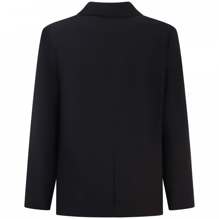 Giacca nera con parte inferiore in...