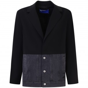 Giacca nera con parte...