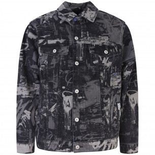 Giubbotto in denim a...