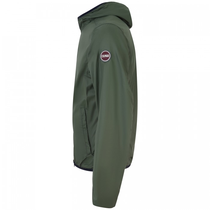 Giubbotto reversibile blu-verde per uomo