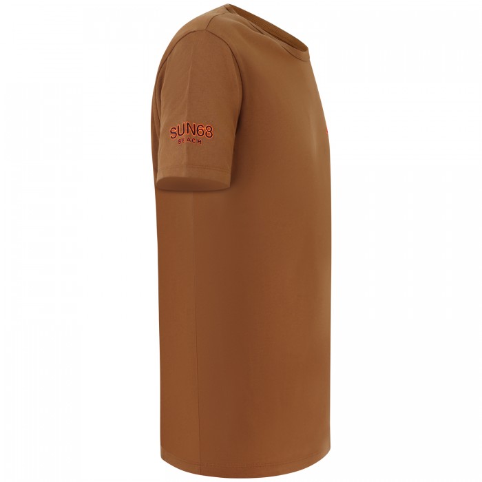 T-shirt marrone per uomo