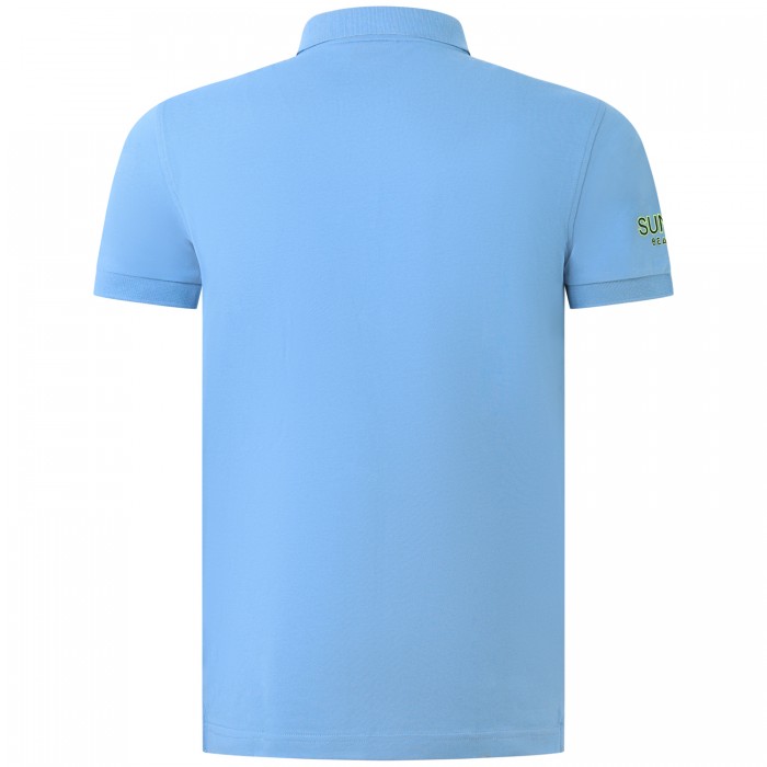 Polo celeste per uomo