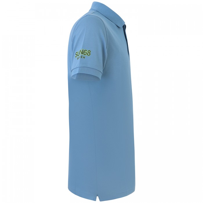 Polo celeste per uomo