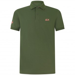 Polo verde per uomo