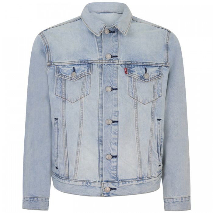 Giubboto in jeans chiaro per uomo