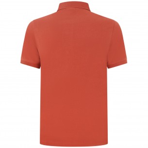 Polo arancione per uomo 2