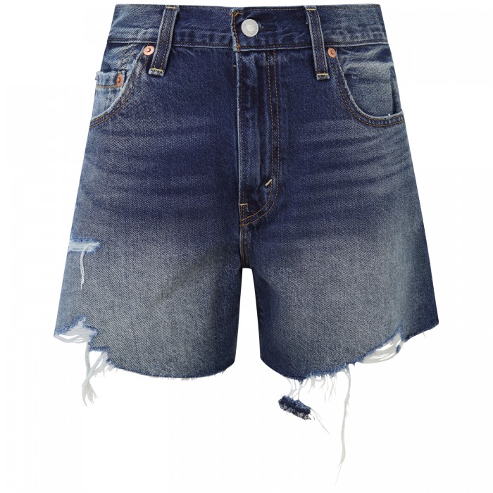 Shorts blu 'RIBCAGE' per donna