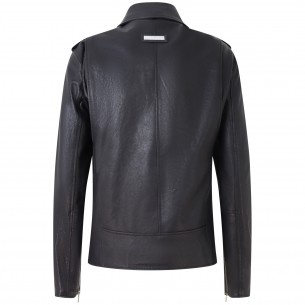 Giubbotto nero di pelle per... 2