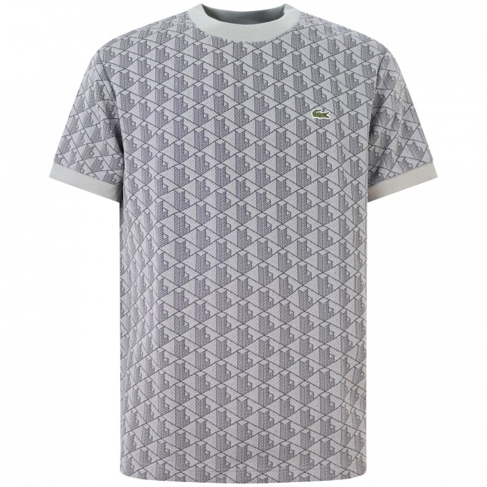 T-shirt logata grigio  per uomo