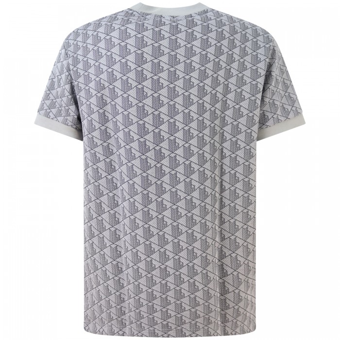T-shirt logata grigio  per uomo