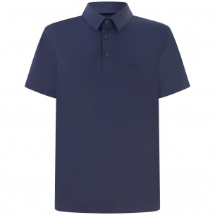 Polo blu tecnica  per uomo
