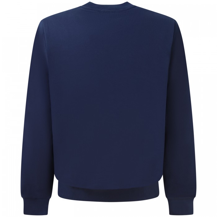 Felpa  blu con mini logo per uomo