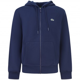 Felpa  blu con zip  con...